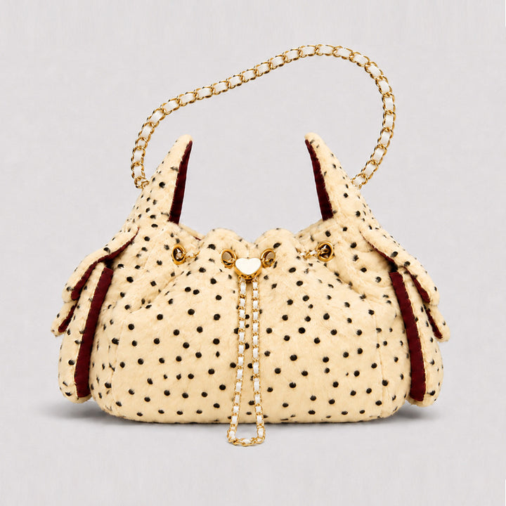 Playful Polka Dot Handheld Purse