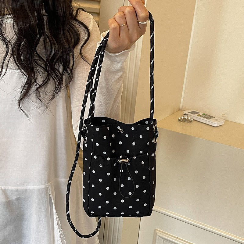 Casual Polka Dot Mini Crossbody Bag
