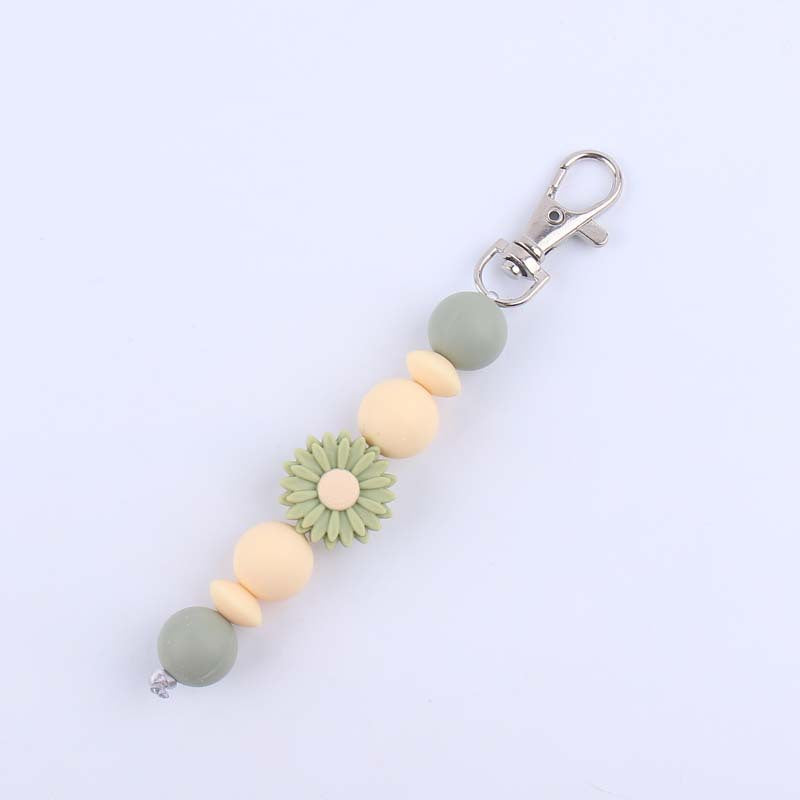 Decorative Silicone Beaded Keychain Holder Kalsten