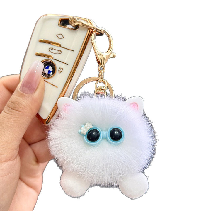 Furry Cat Plush Keychain Kalsten