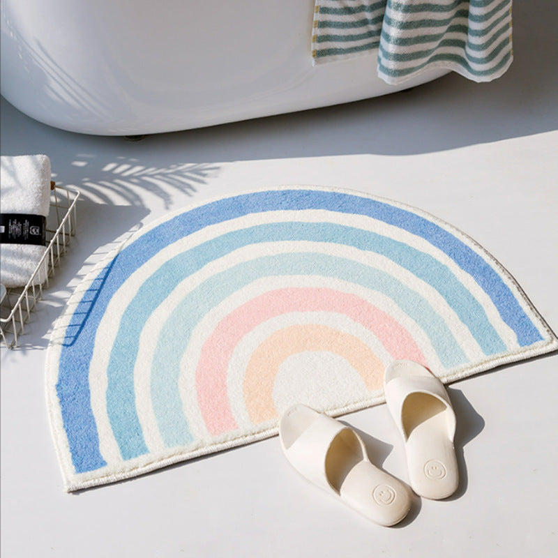 Rainbow-Themed Soft Plush Floor Mat Kalsten