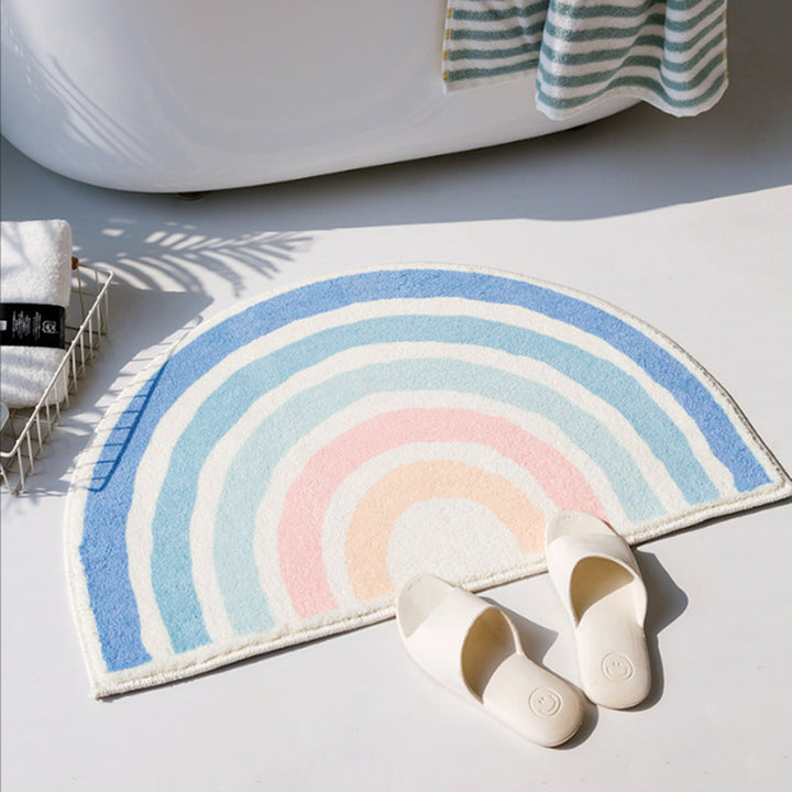 Rainbow-Themed Soft Plush Floor Mat Kalsten