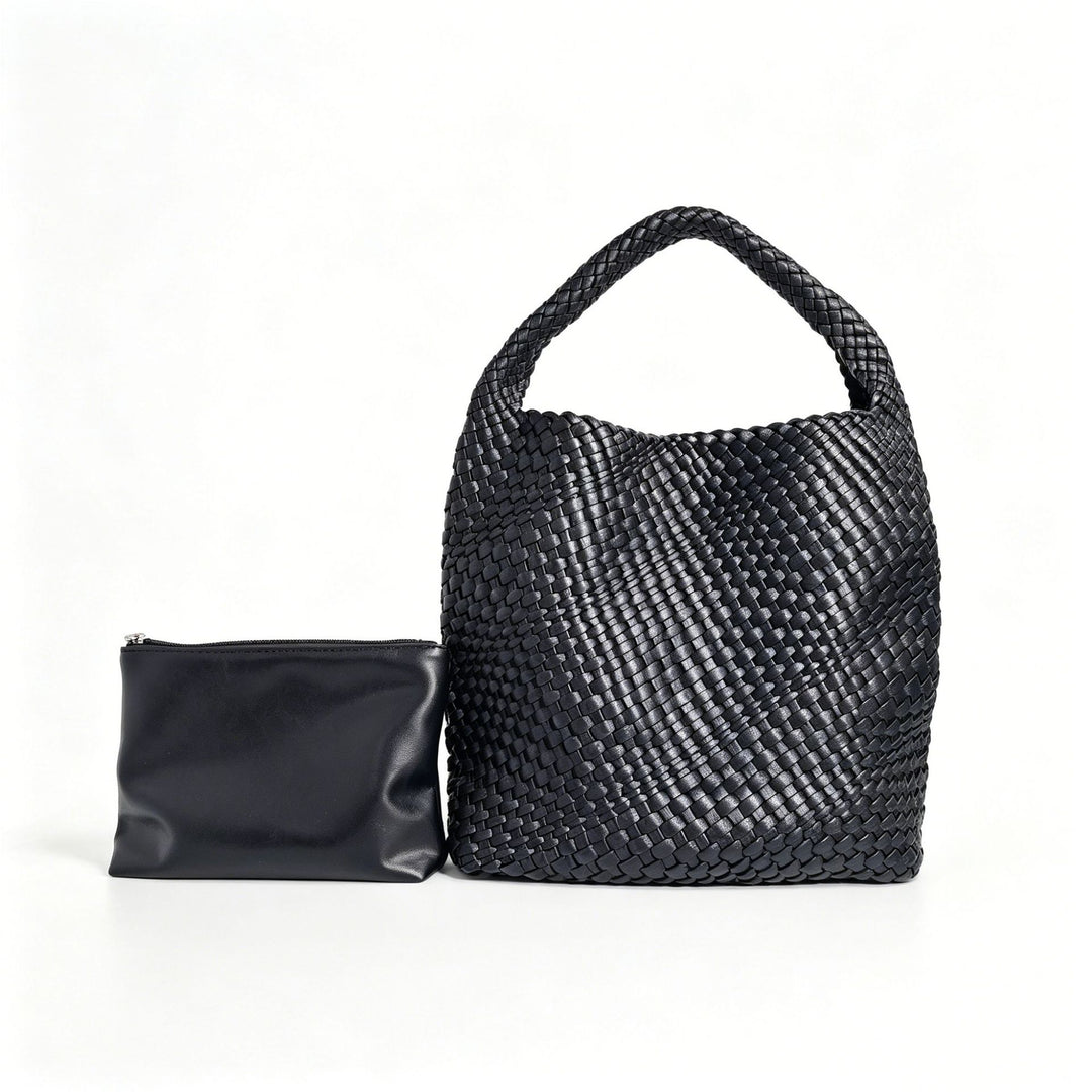 Textured Braided Tote Bag Kalsten