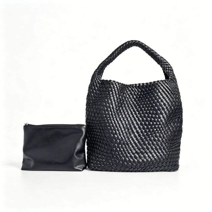Textured Braided Tote Bag Kalsten