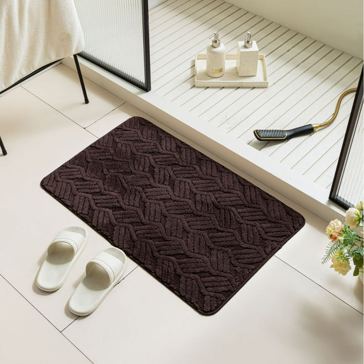 Textured Non-Slip Bathroom Mat Kalsten