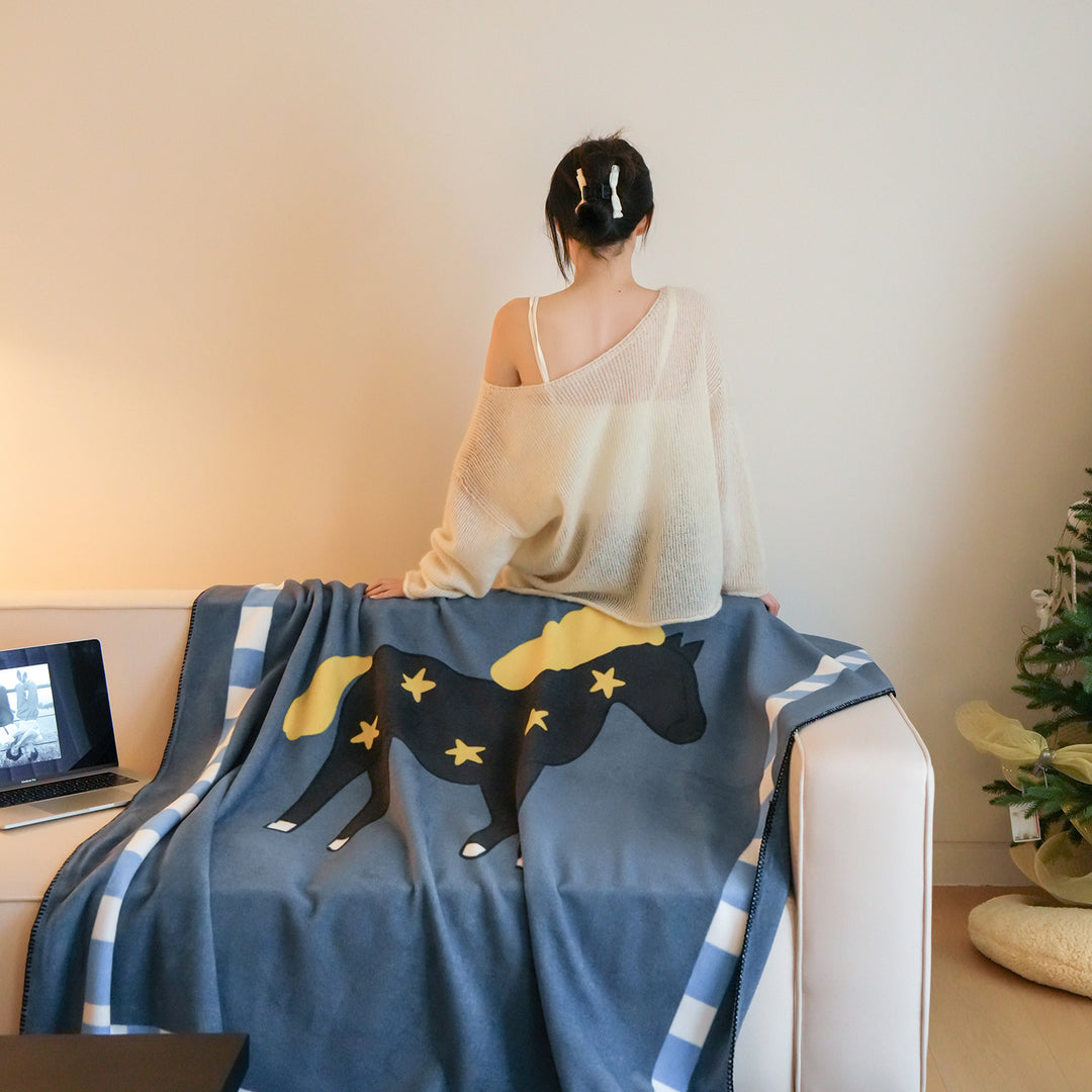 Cozy blanket for sofa