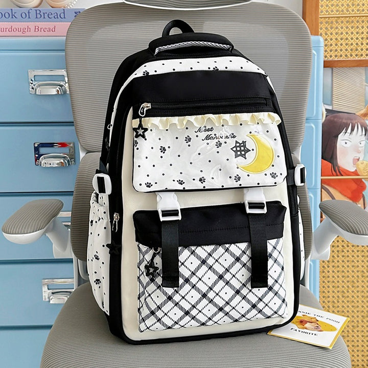 Decorative Graphic Print Backpack Kalsten