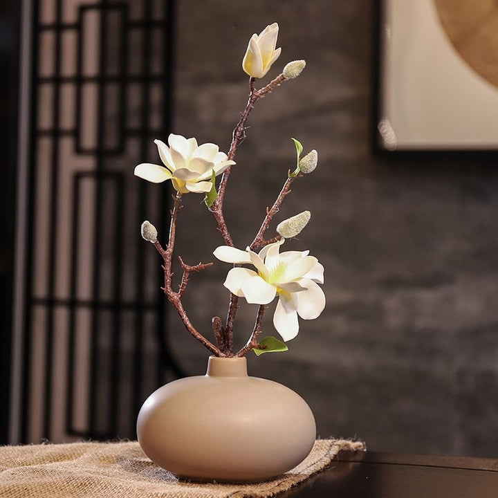 Luxurious Faux Magnolia Floral Branch