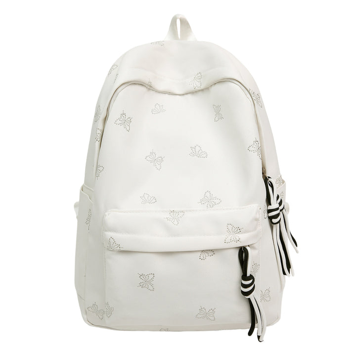Butterfly Emblem Decorated Backpack Kalsten