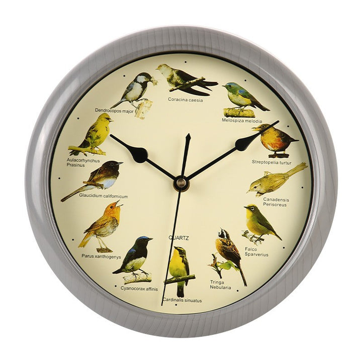 Wall clock with colorful bird design Kalsten