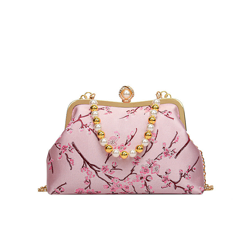 Floral Print Evening Clutch