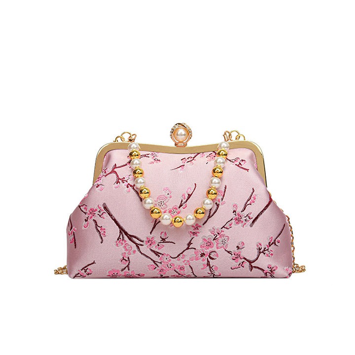 Floral Print Evening Clutch