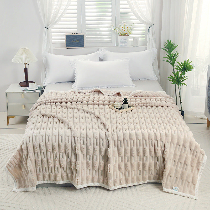 Luxurious Textured Throw Blanket
