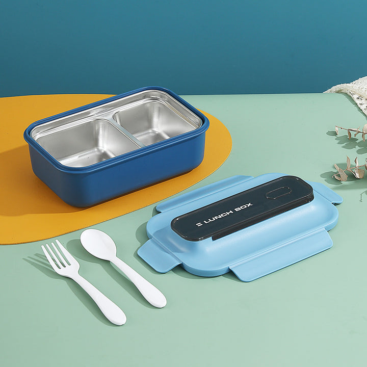 Versatile Leak-Proof Bento Lunch Box with Built-In Utensil Set