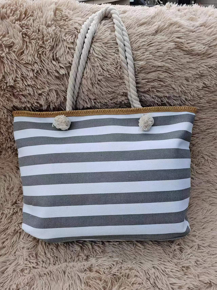 Beach bag with maritime stripe design Kalsten