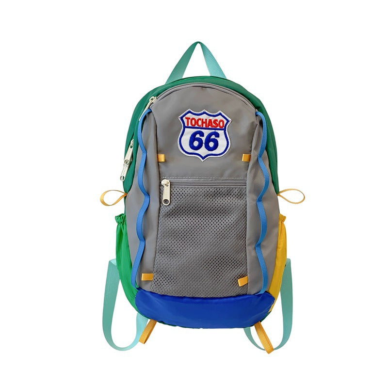 Colorful Patchwork Backpack Kalsten
