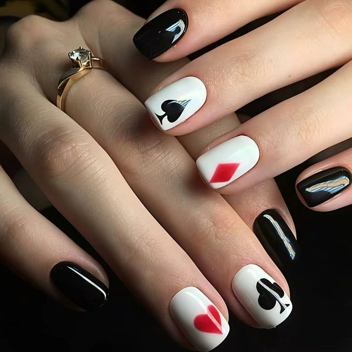 Playing Card-Themed Nail Art Kalsten