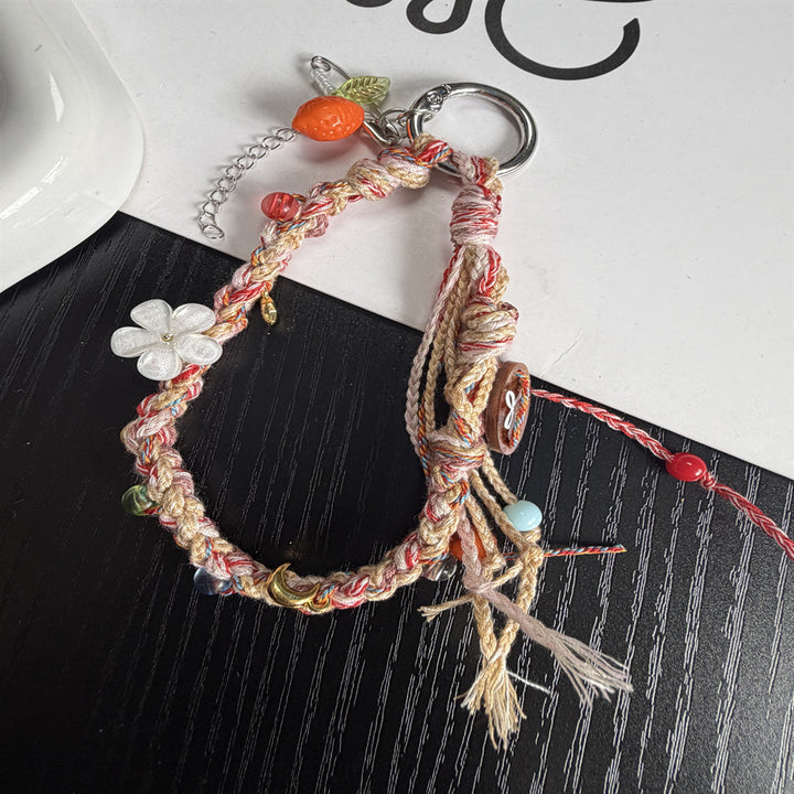 Handmade Beaded Charm Keyring Kalsten