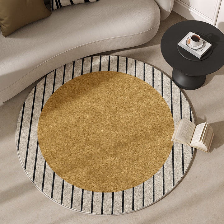 Round Motivational Area Rug Kalsten