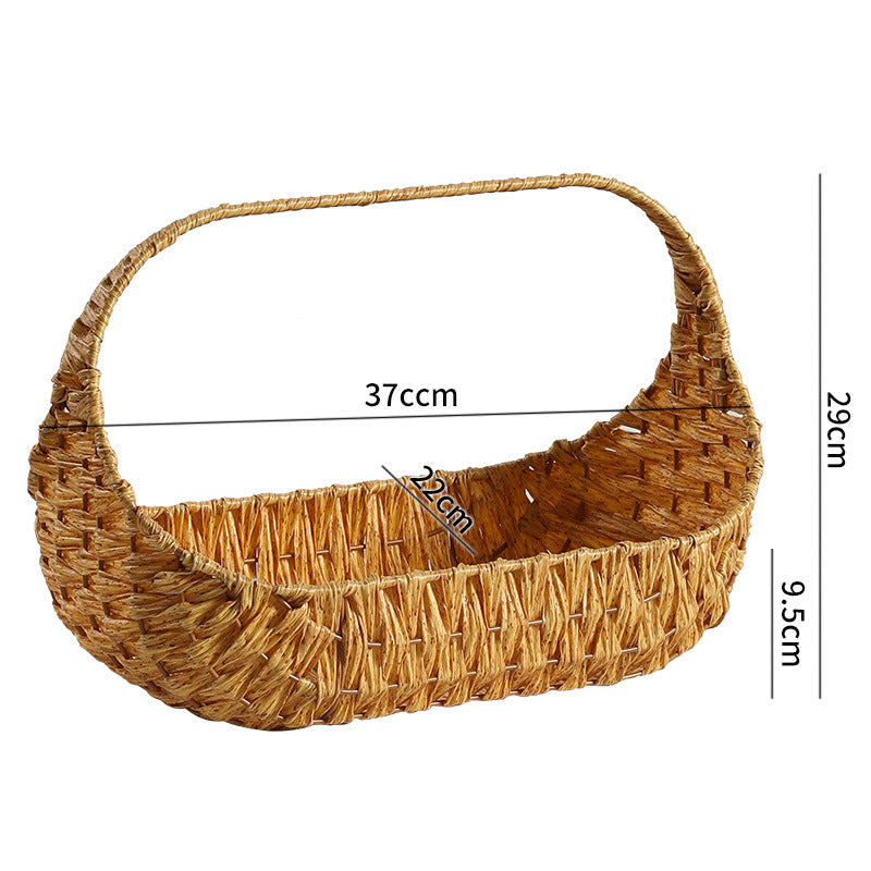 Handcrafted Natural Wicker Carry Basket Kalsten