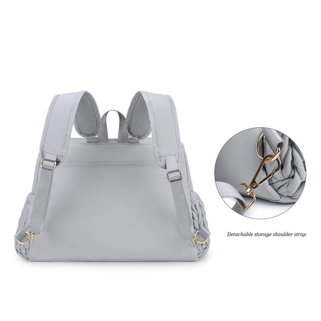 Fashionable backpack with braided design Kalsten