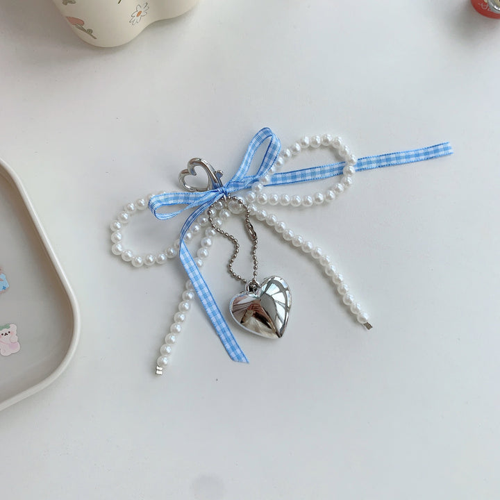 Chic Pearl Heart Keychain Kalsten