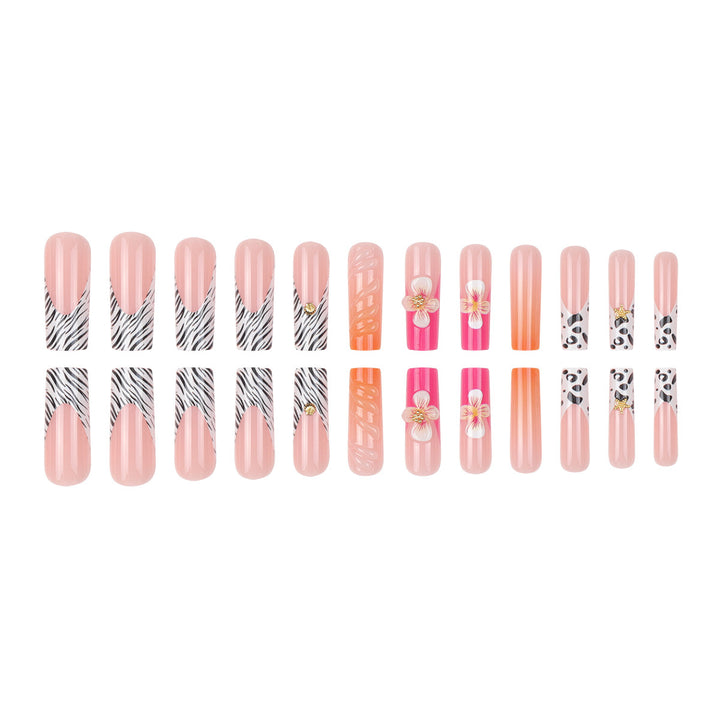 Floral Themed Press-On Nail Extensions Kalsten