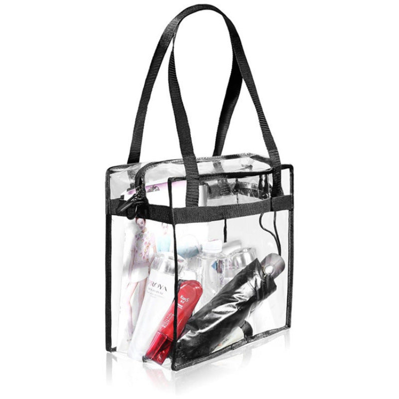 Transparent tote bag with multiple interior compartments Kalsten
