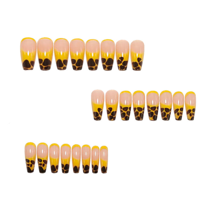 Fashionable leopard look artificial nails Kalsten
