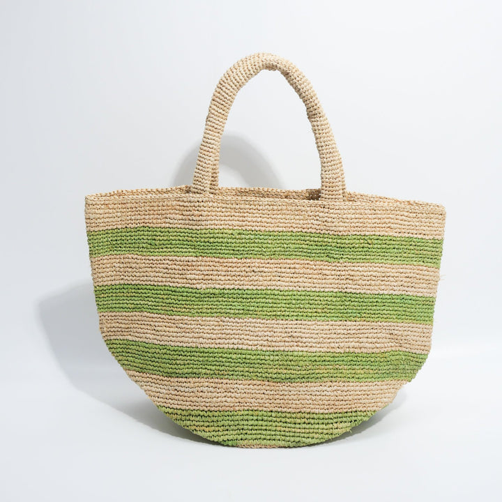 Handcrafted Tote Bag In Stripe Pattern Kalsten