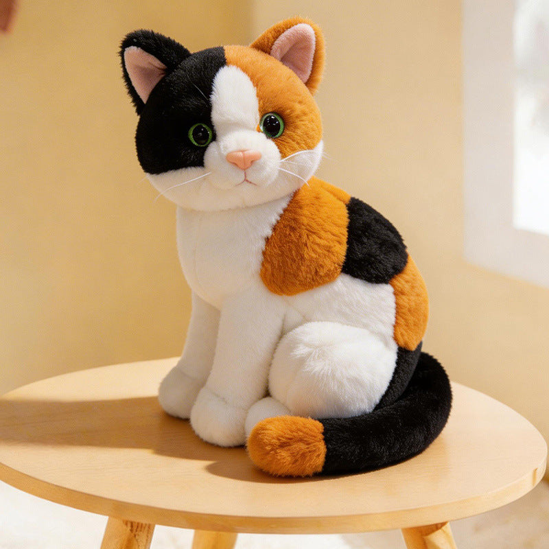 Lifelike Stretching Cat Plush Floor Cuddle Pillow Kalsten