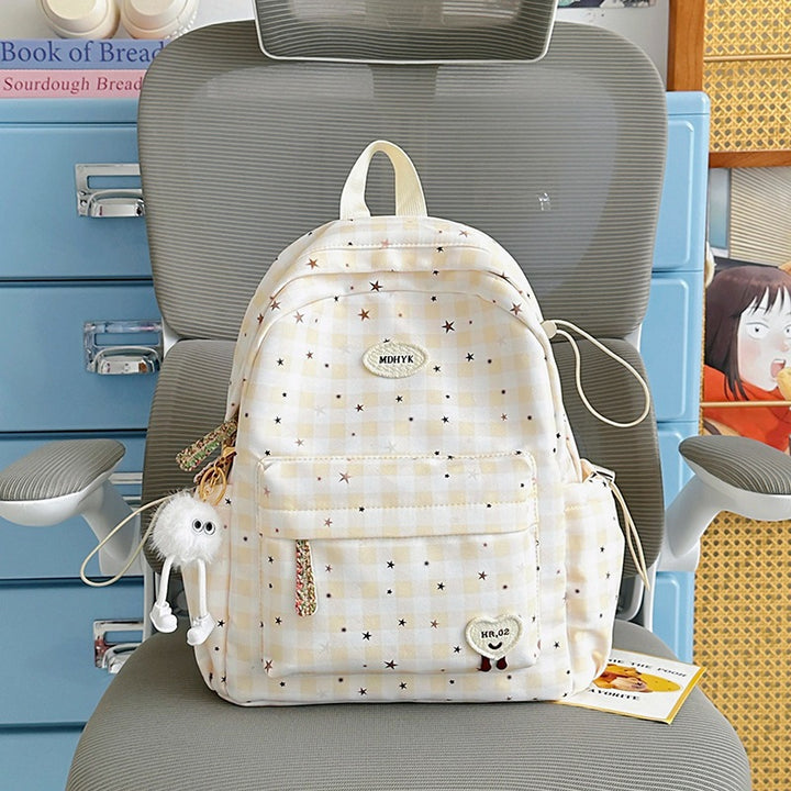 Stylish Checkered Mini Backpack Kalsten