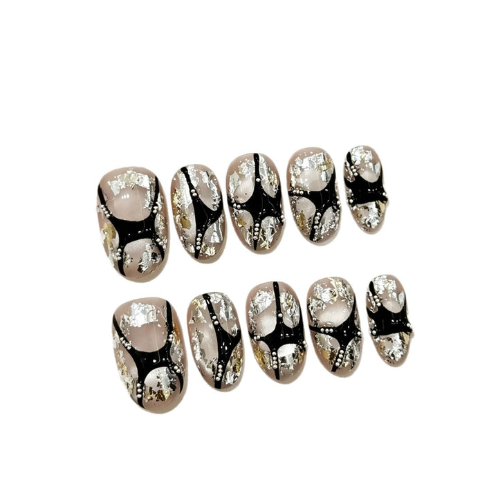 Artfully Designed Press-On Nail Set