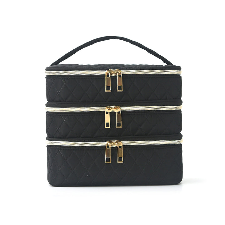 Cosmetic organizer bag with multiple compartments Kalsten