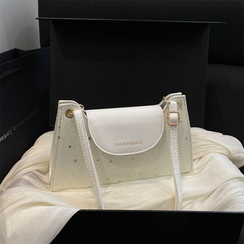 Elegant Star-Embellished Crossbody Handbag
