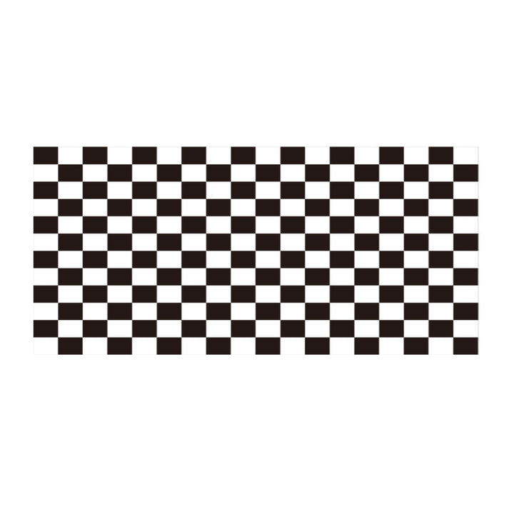 Flat-woven geometric runner for bedroom and hallway