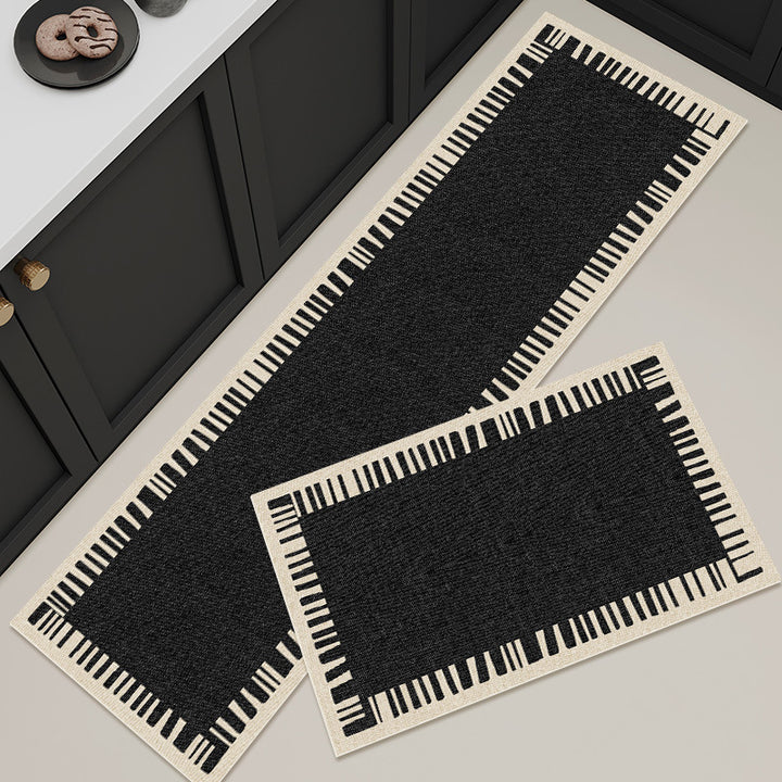 Modern Geometric Kitchen Runner Mat for Home