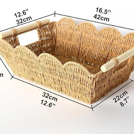 Handcrafted Woven Storage Bins Kalsten