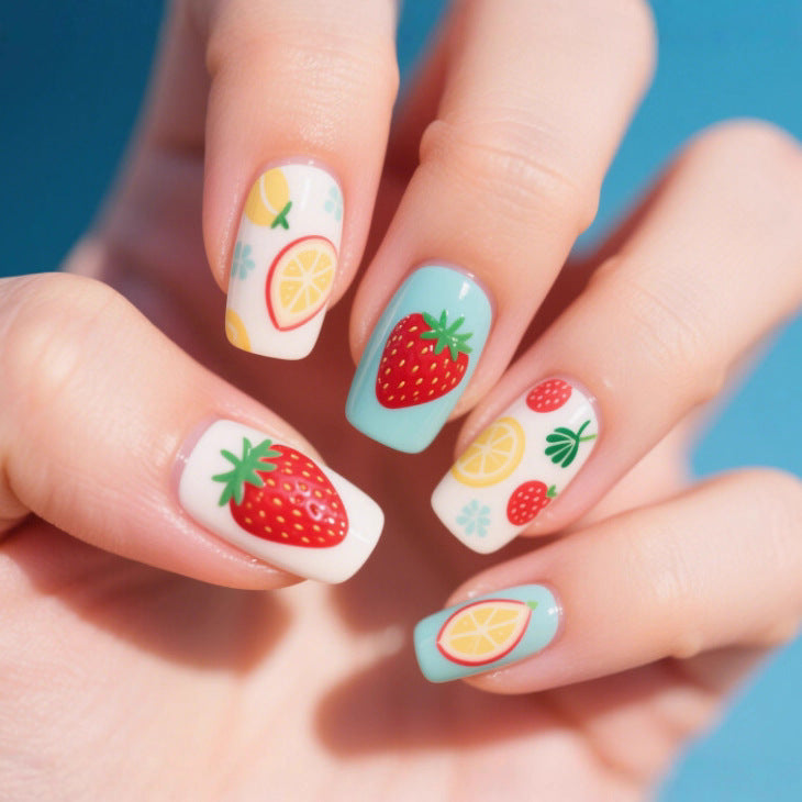 Creative Strawberry Nail Art Kalsten