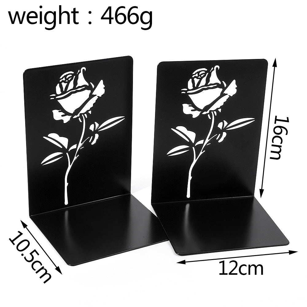 Decorative Floral Metal Bookends