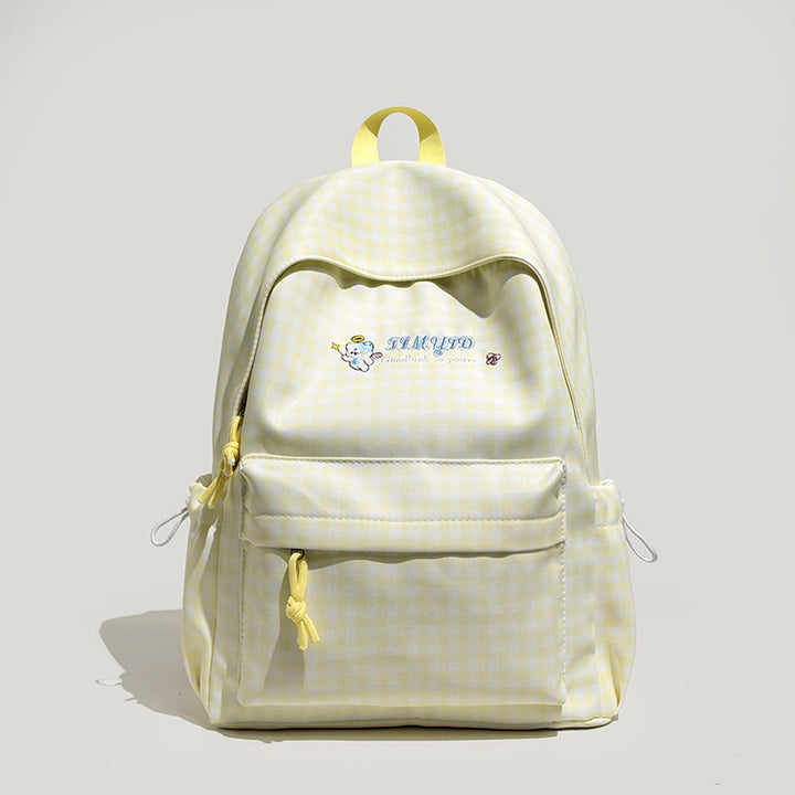 Cute Gingham Patterned Backpack Kalsten
