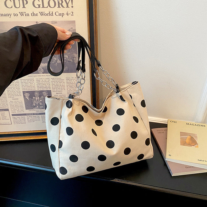 Stylish Polka Dot Tote
