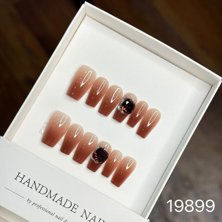 Artistic Handmade Press-On Nail Set