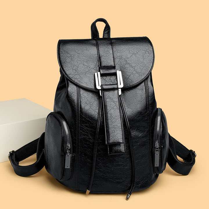 Retro Chic Vegan Leather Backpack Kalsten