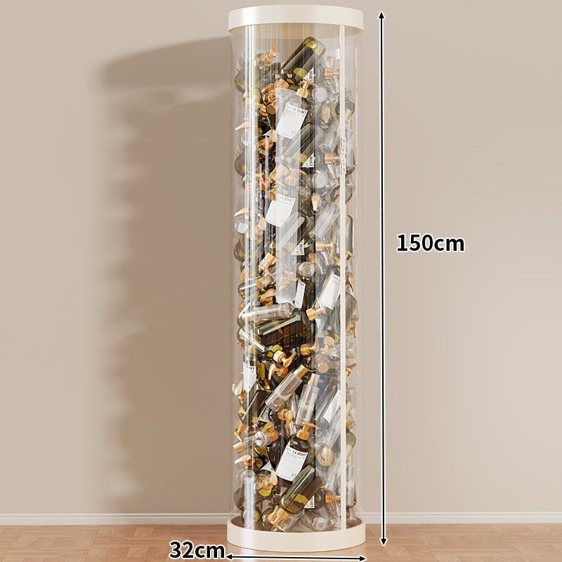 Tall Clear Acrylic Vertical Display Cylinder for Mini Perfume & Sample Bottle Collection