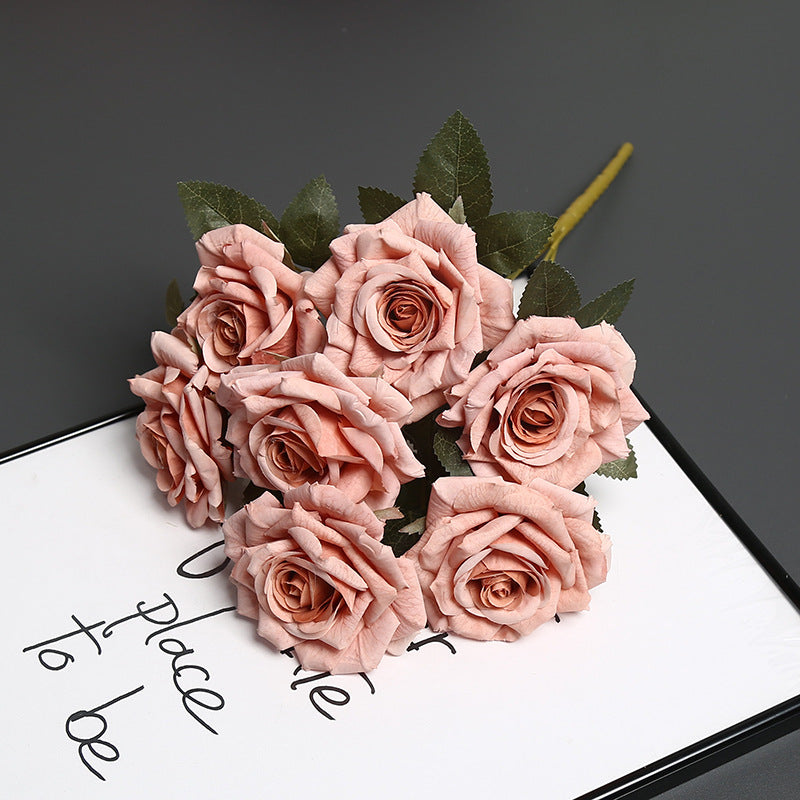Premium Faux Floral Rose Bouquet