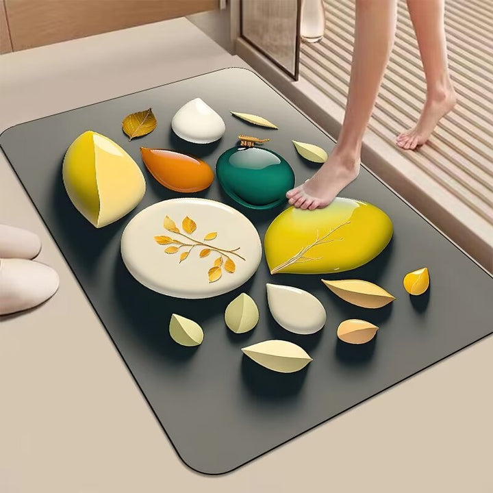 Decorative 3D Pebble Design Bath Mat Kalsten