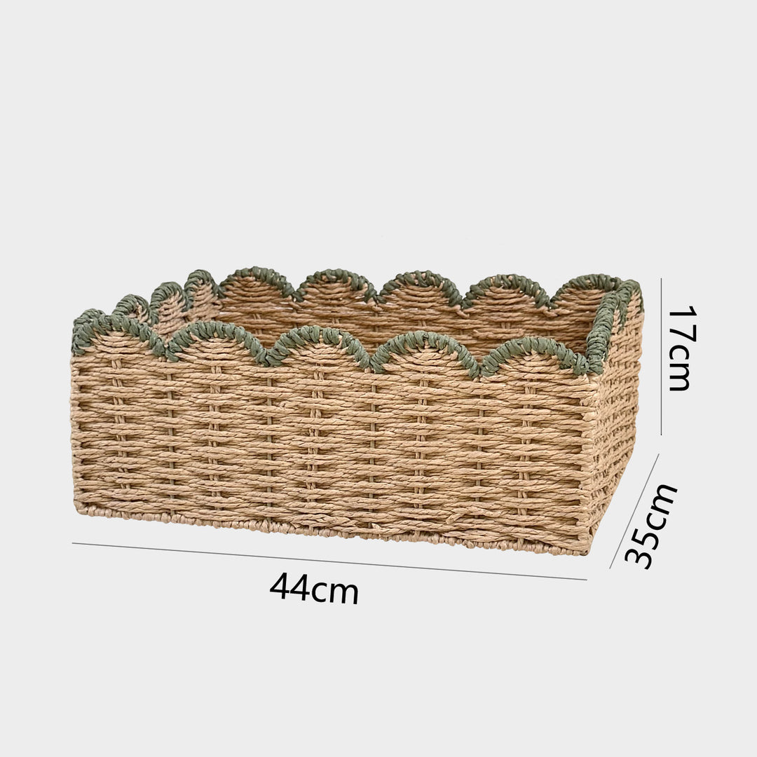 Decorative storage basket with wave edge Kalsten