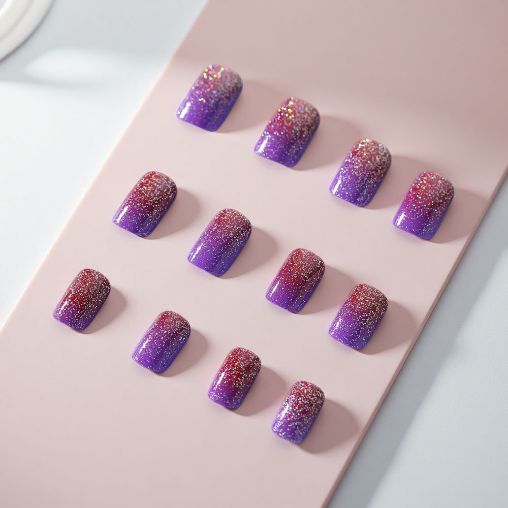 Glamorous Ombre Artificial Nails Kalsten