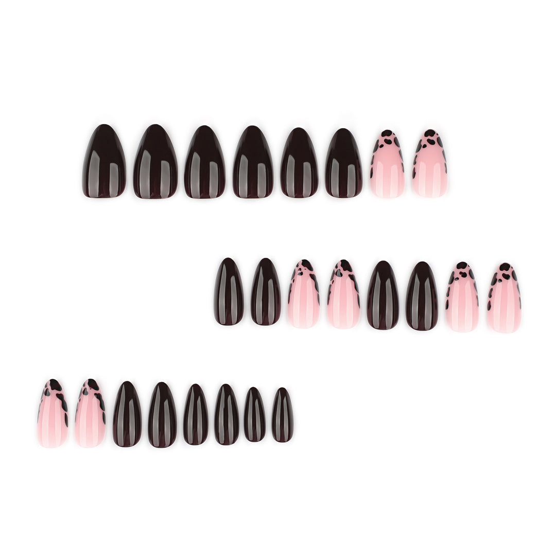 Artful stiletto nails with elegant design and glossy finish Kalsten